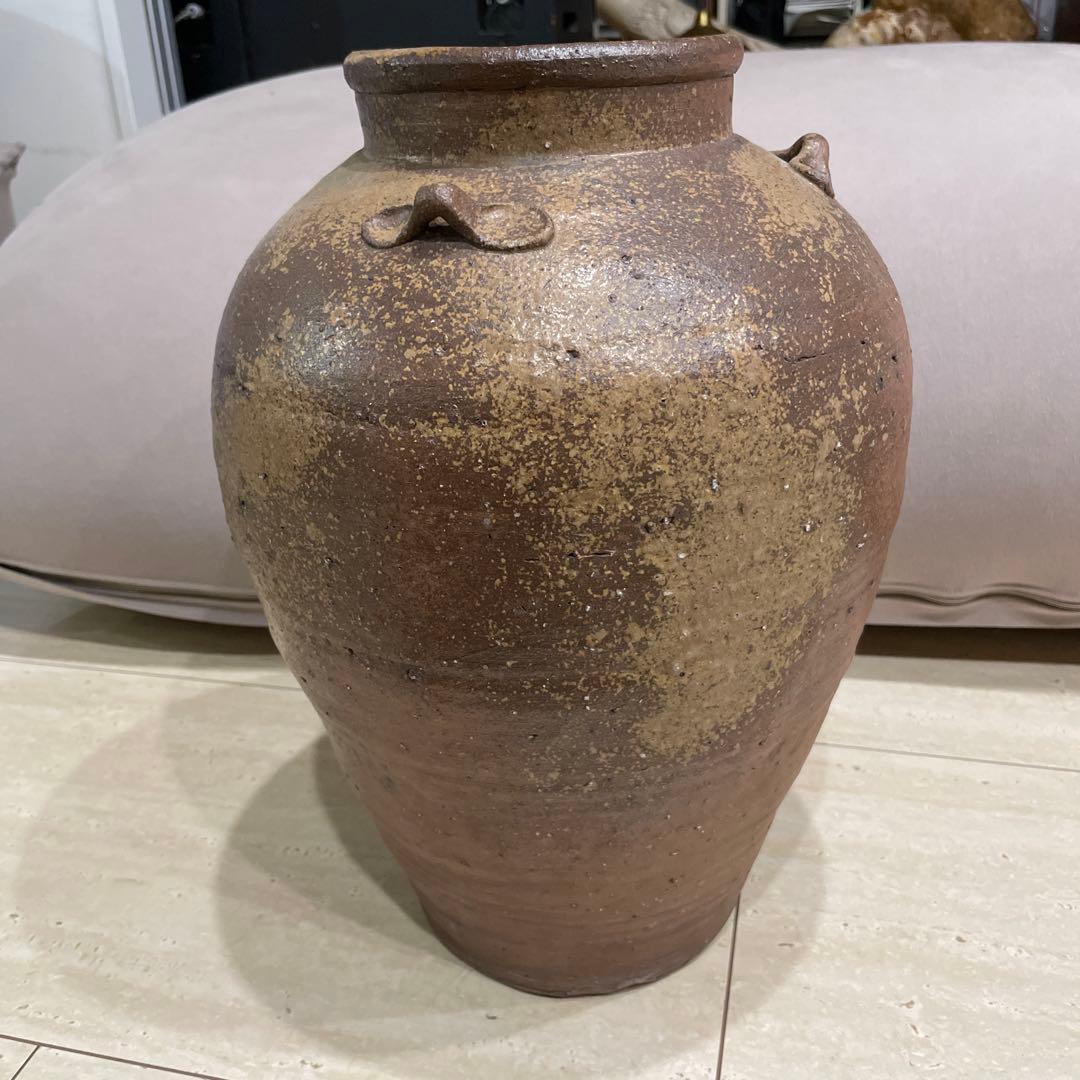 古備前 三耳壺 陶芸 アンティーク 備前焼　コレクション