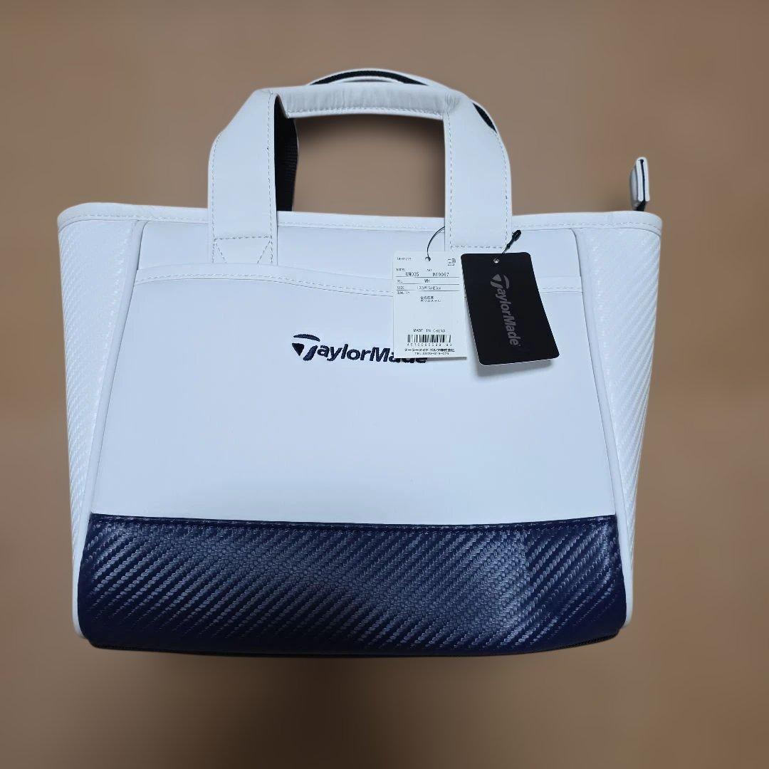 ハ*イ様 TaylorMade トートバッグ ホワイト/ネイビー (ゴルフキャッ