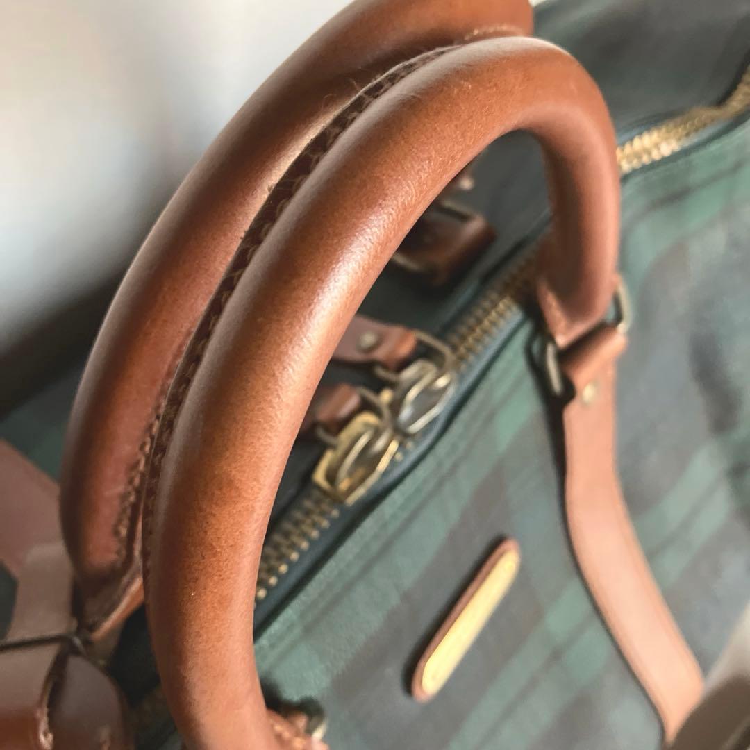 Polo Ralph Lauren チェック柄ボストンバッグ