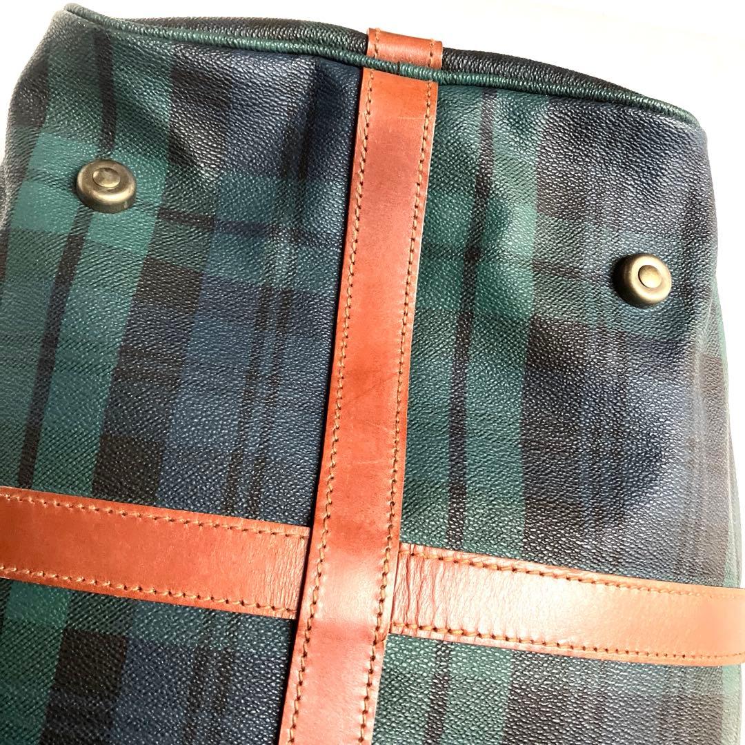 Polo Ralph Lauren チェック柄ボストンバッグ