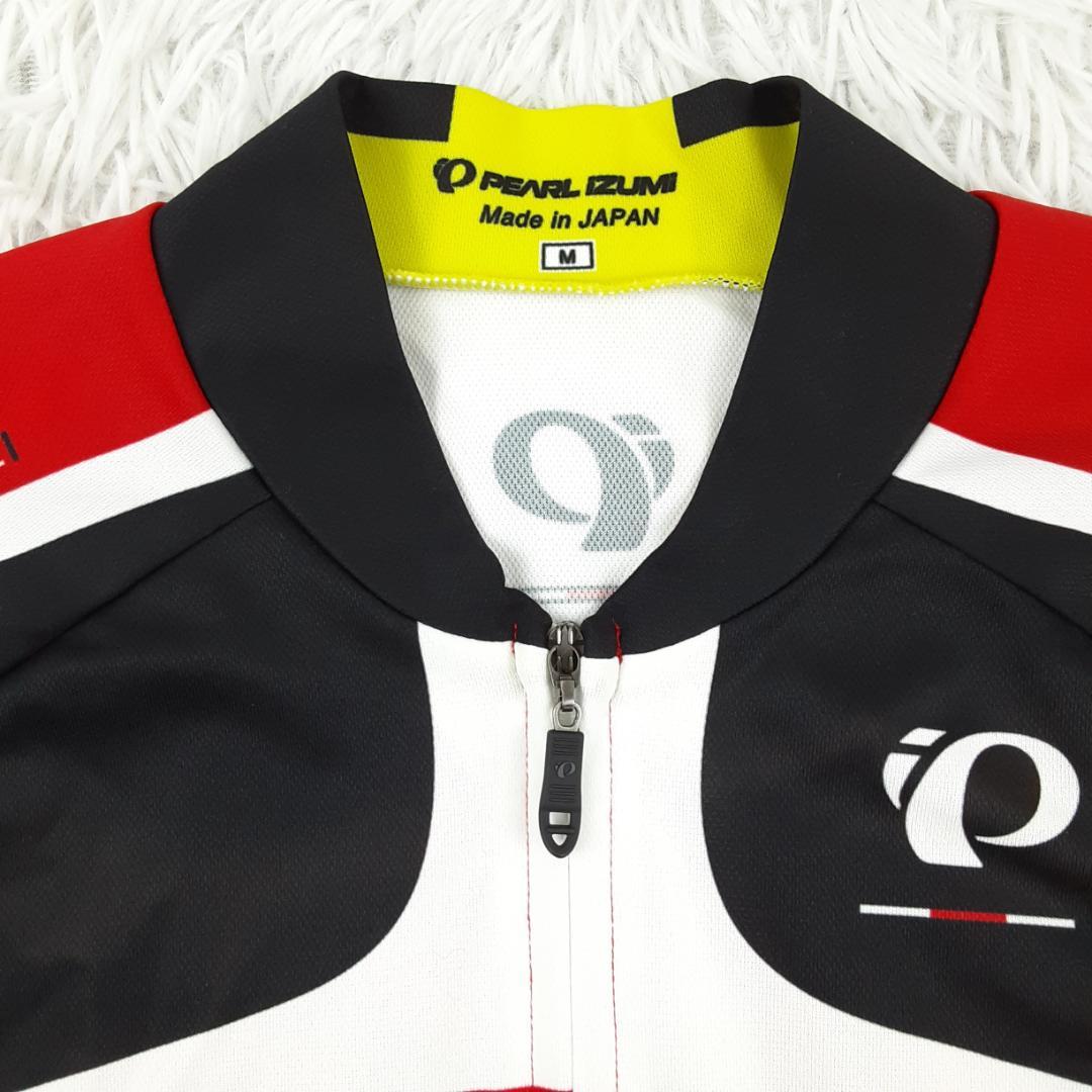 美品◎PEARL IZUMI SHIMANO サイクリングウェア上下セット 赤黒