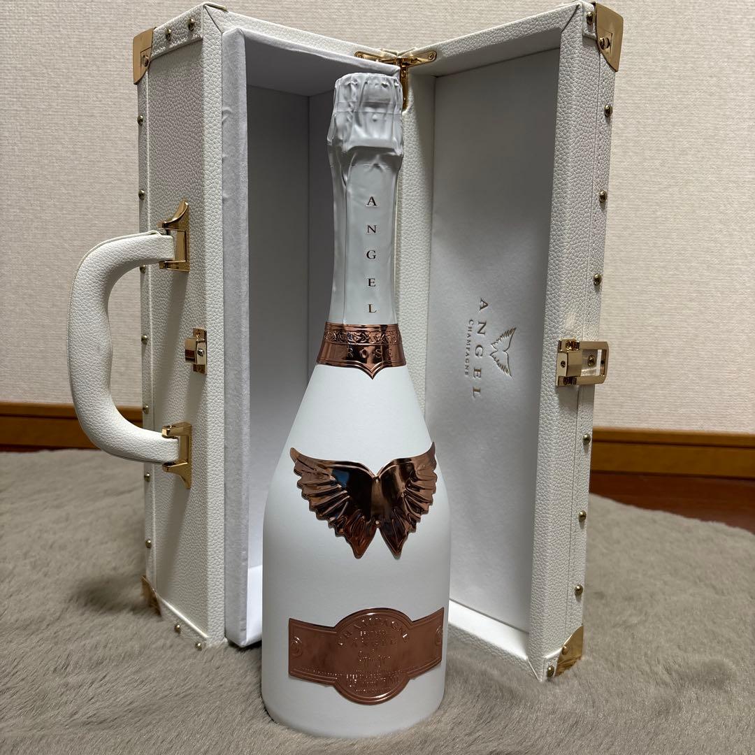 【未開栓】ANGEL シャンパン ホワイトローズゴールド ケース付き