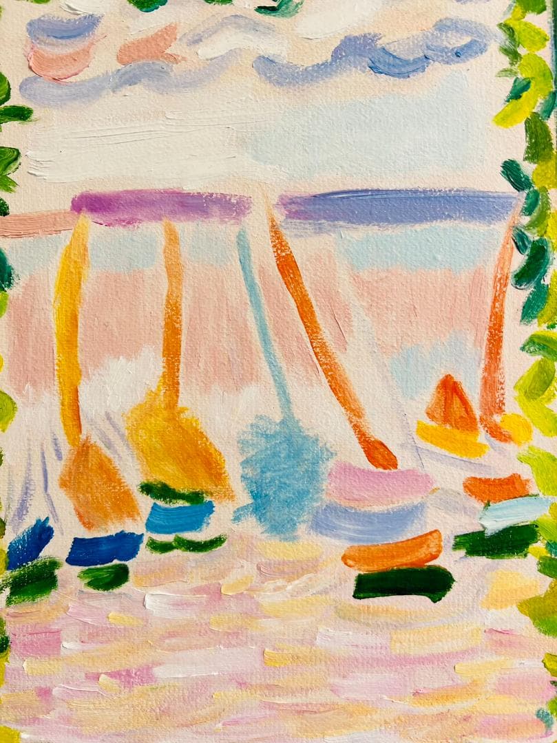 アンリ・マティス 油絵　世界名画 カラフル アート 油絵 原画 油彩画　模写