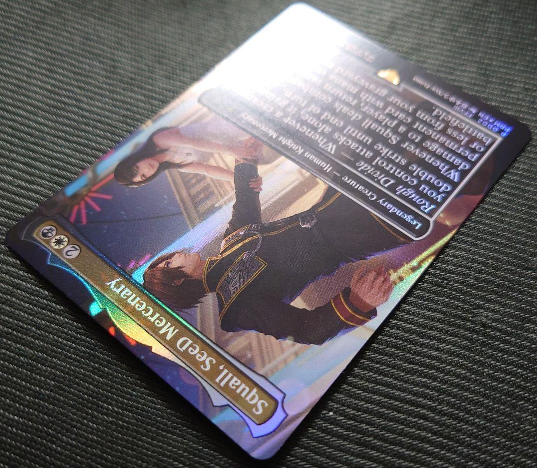 mtg 稀少個体 優勝プロモ SeeDの傭兵、スコール ボーダーレス FOIL