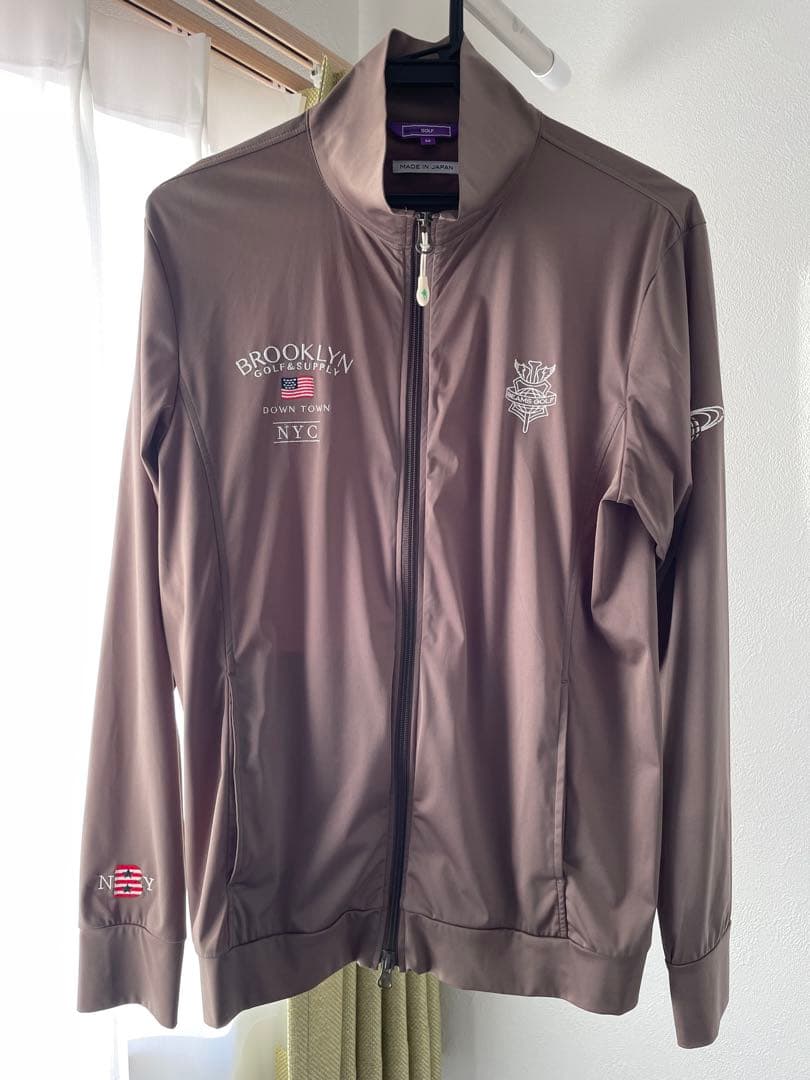 【美品】BEAMS GOLF フルジップジャケット M ブラウン
