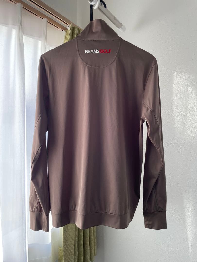 【美品】BEAMS GOLF フルジップジャケット M ブラウン