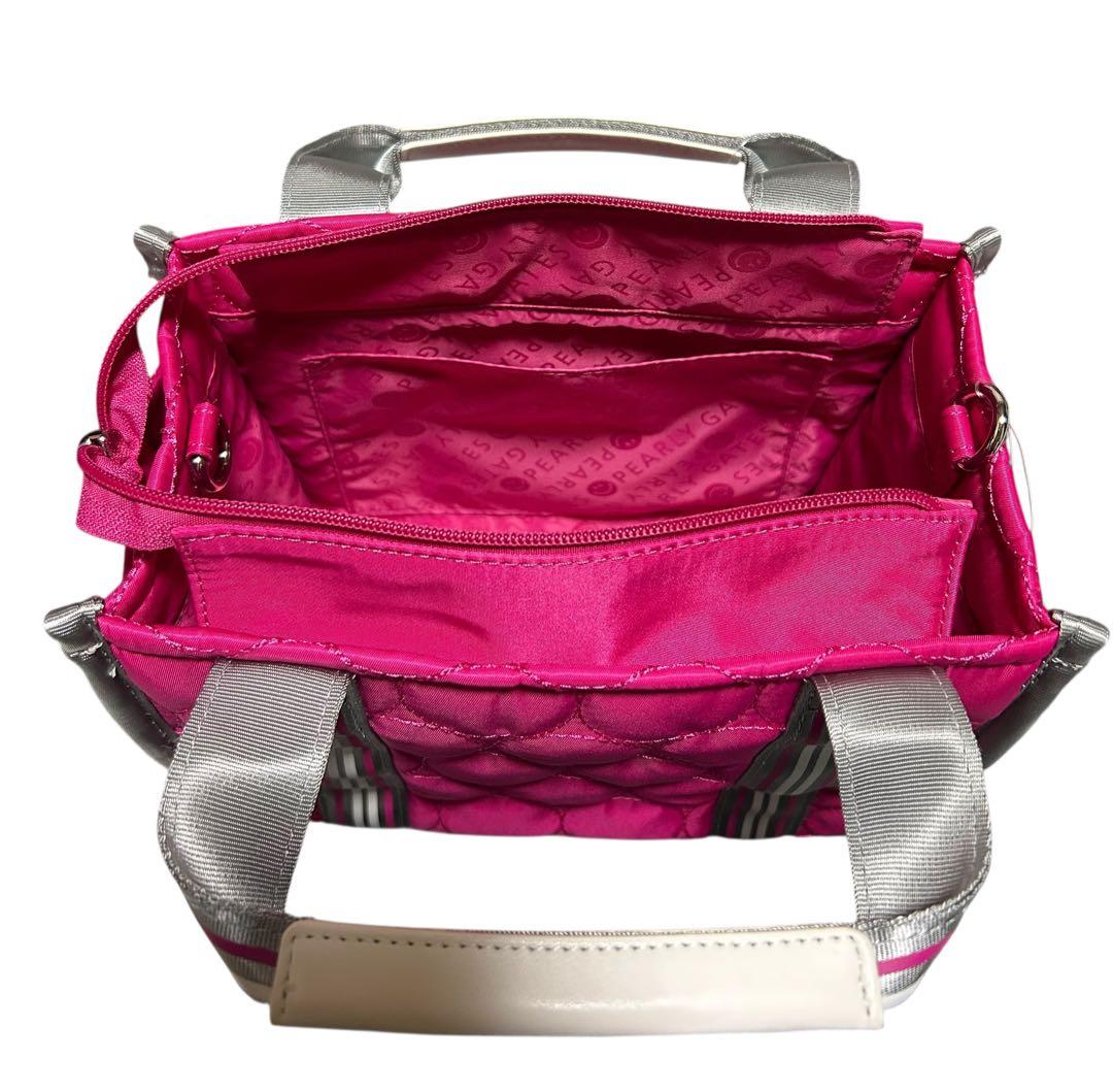 新品 未使用 パーリーゲイツ カートバッグ LoveGOLFシリーズ ピンク