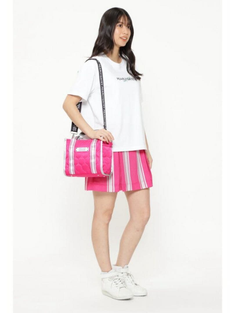 新品 未使用 パーリーゲイツ カートバッグ LoveGOLFシリーズ ピンク