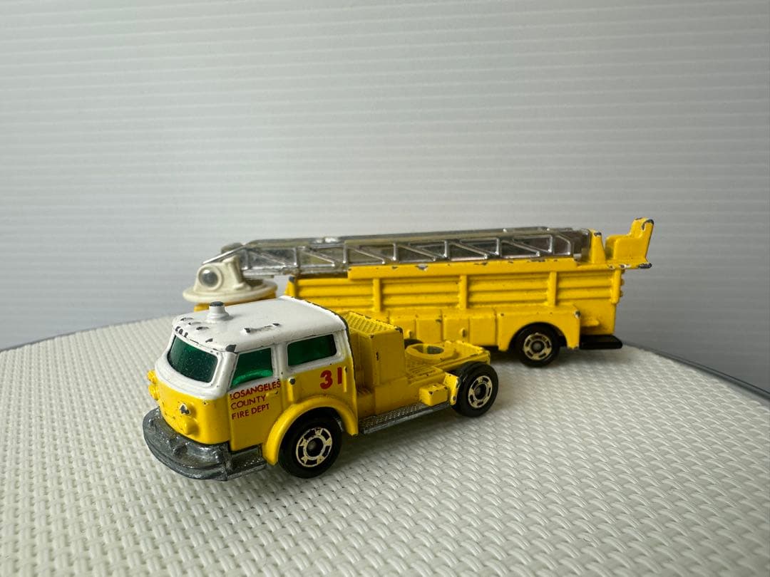ビンテージ　トミカ　ロングトミカ　ミニカー　 アメリカのはしご消防車　日本製