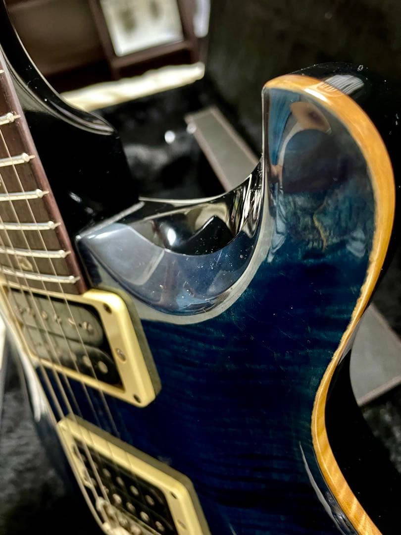ギター PRS custom24 10TOP whaleblue