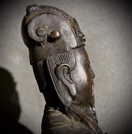 銅器 人物像 古美術 コレクション品 銅製 工芸品 彫刻装飾品置物