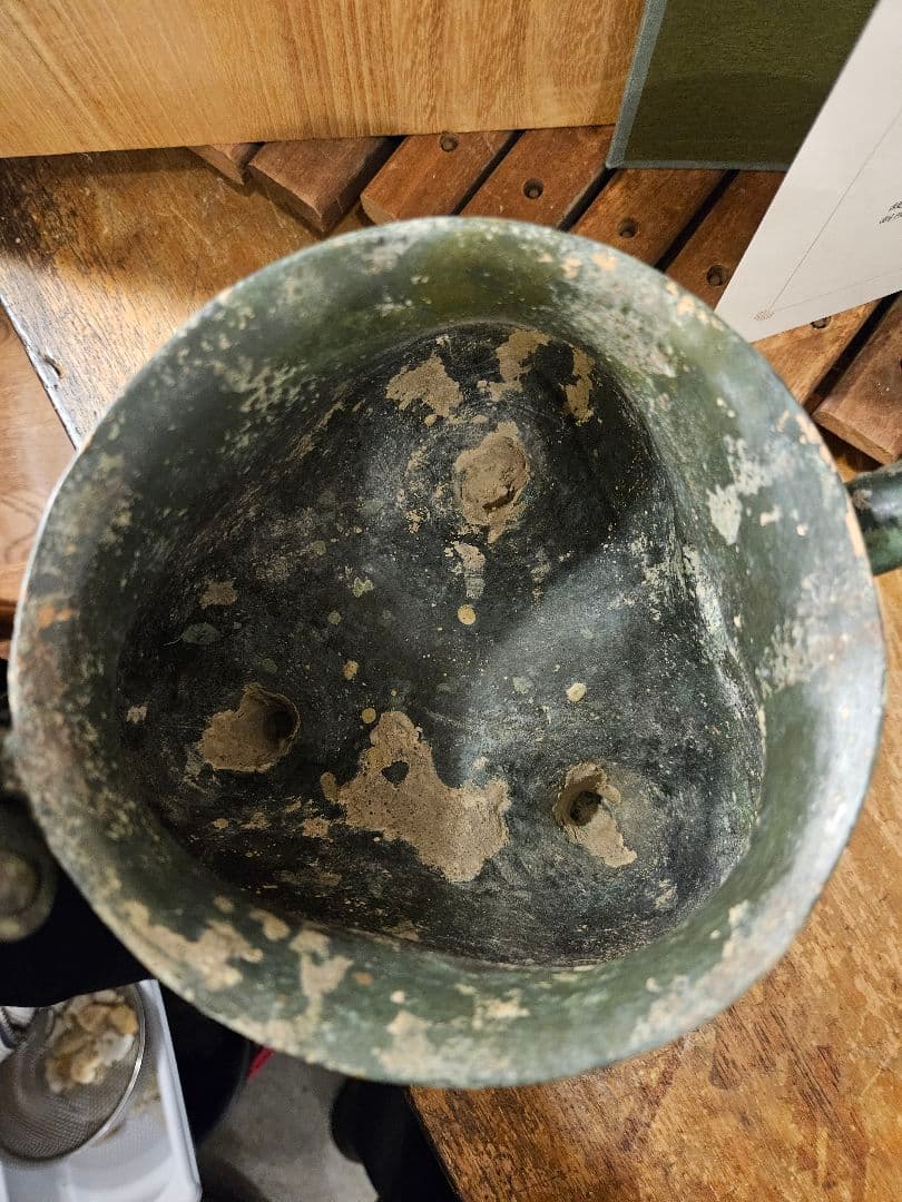 青銅　美術品　中国　西周　古代　盃　来父　鑑定書　アンティーク　骨董　古物