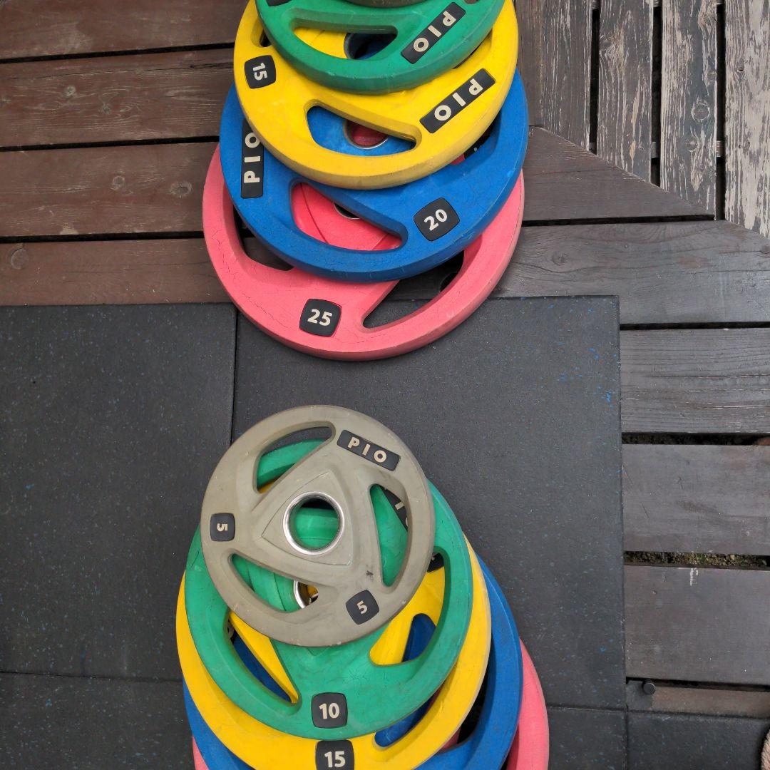 150kg　バーベル オリンピックプレート　引き取り限定