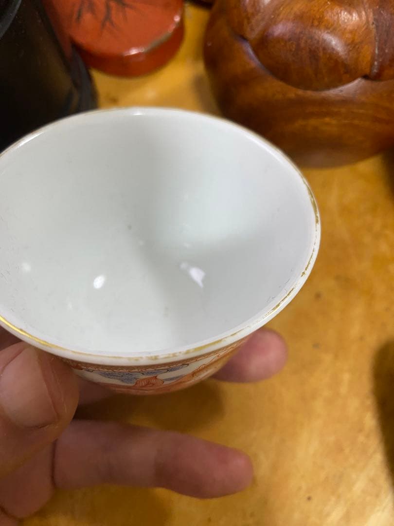 中国美術 茶杯 粉彩 清代 茶道具