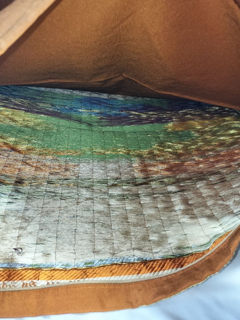 御物刺衲御袈裟裂倣織　龍村平蔵製　座布団カバー　2枚組