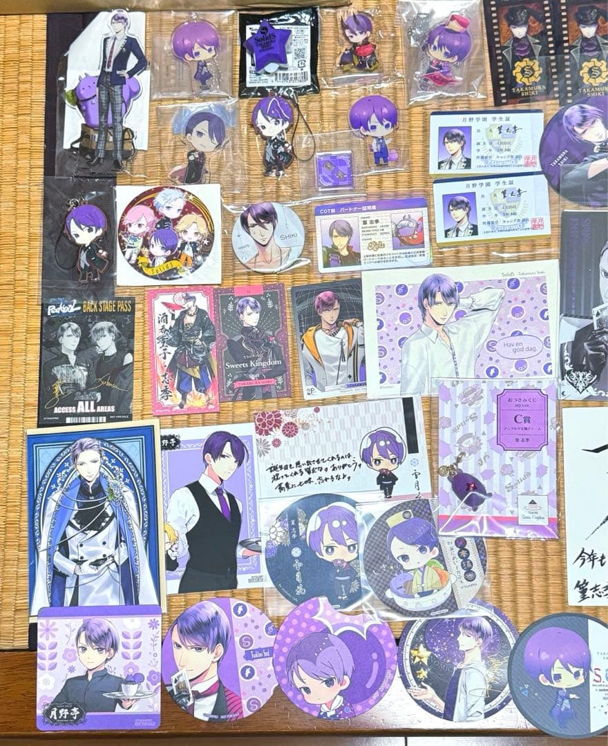 【まとめ売り】 ツキプロ SQ SolidS 篁志季 缶バッジ アクスタ