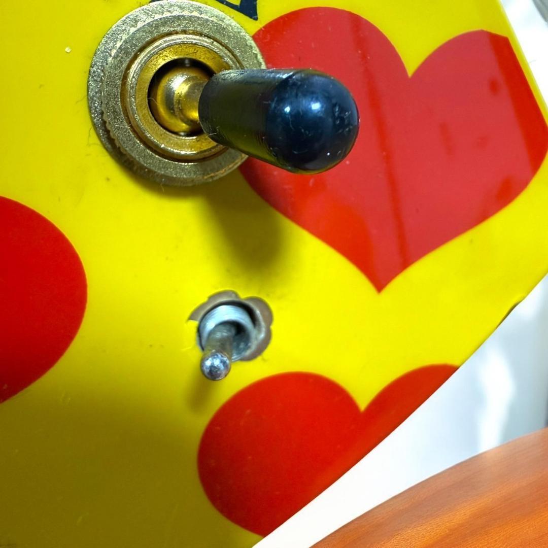 希少品 BURNY イエローハート YH-JR hideモデル ミニエレキギター