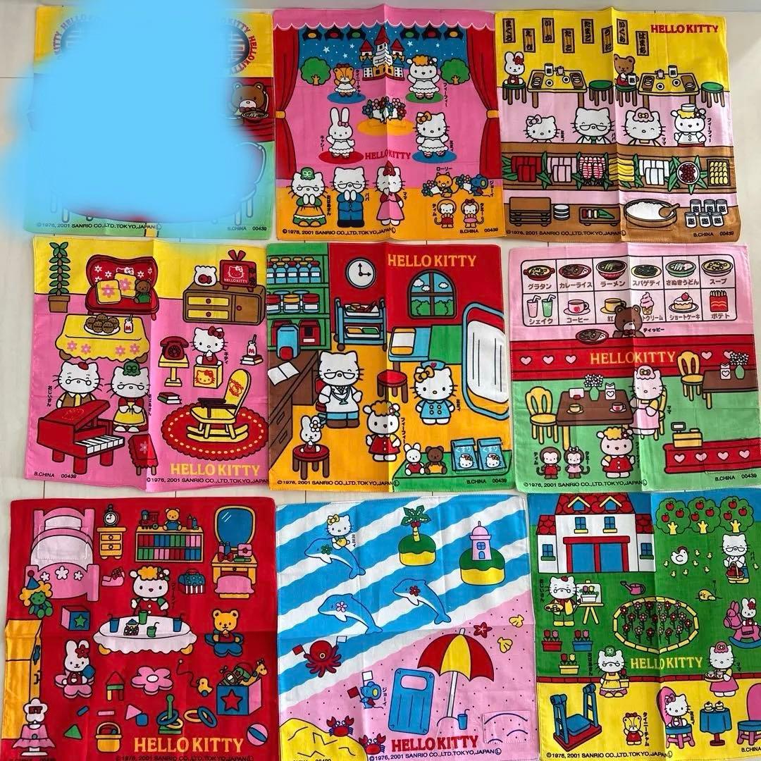 平成レトロ　レア！希少！ハローキティ ハンカチセット 2001年製　新品未使用