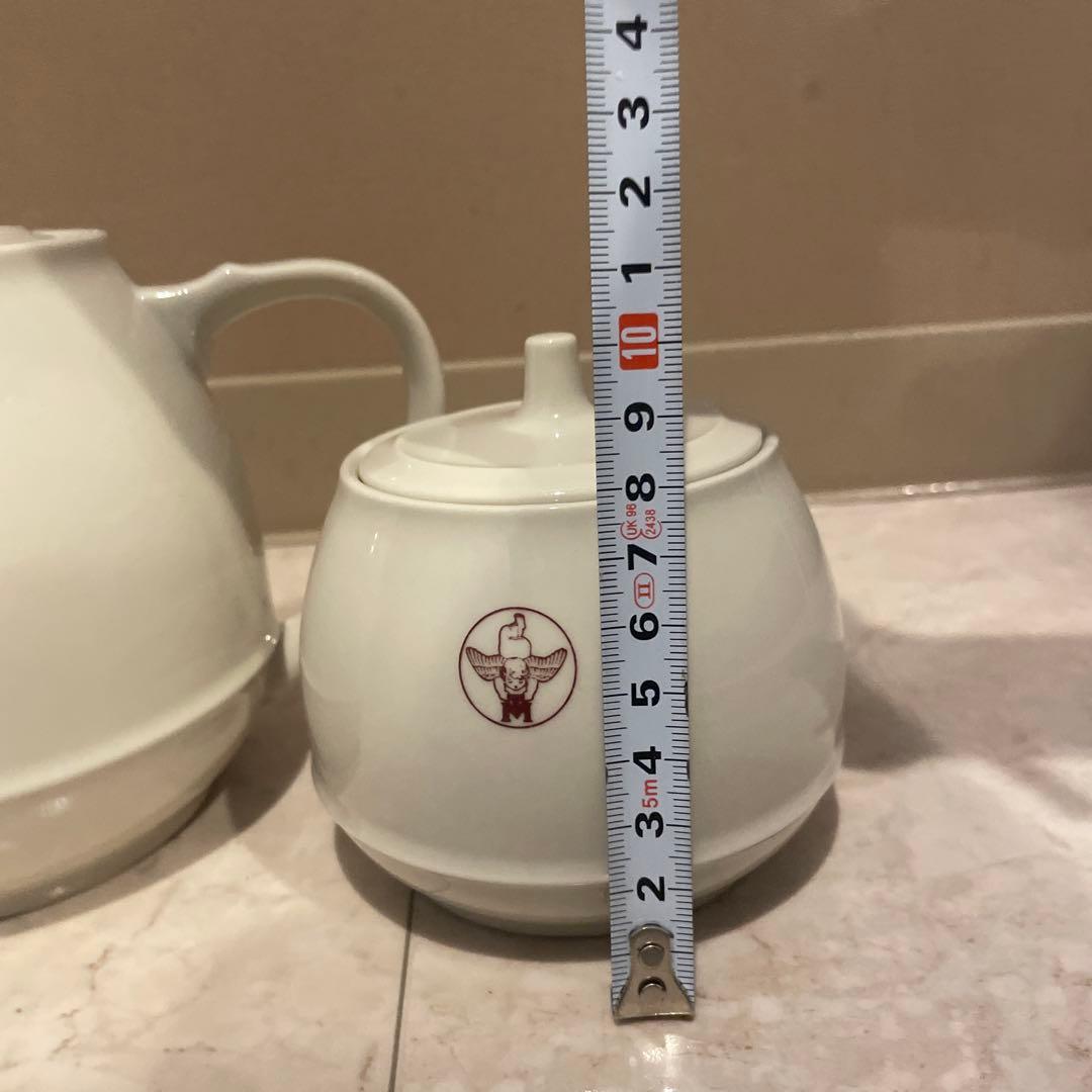 小*隆様 【貴重】森永　ティーポット　シュガーポット　森永製菓　ロゴ　エンゼルマ