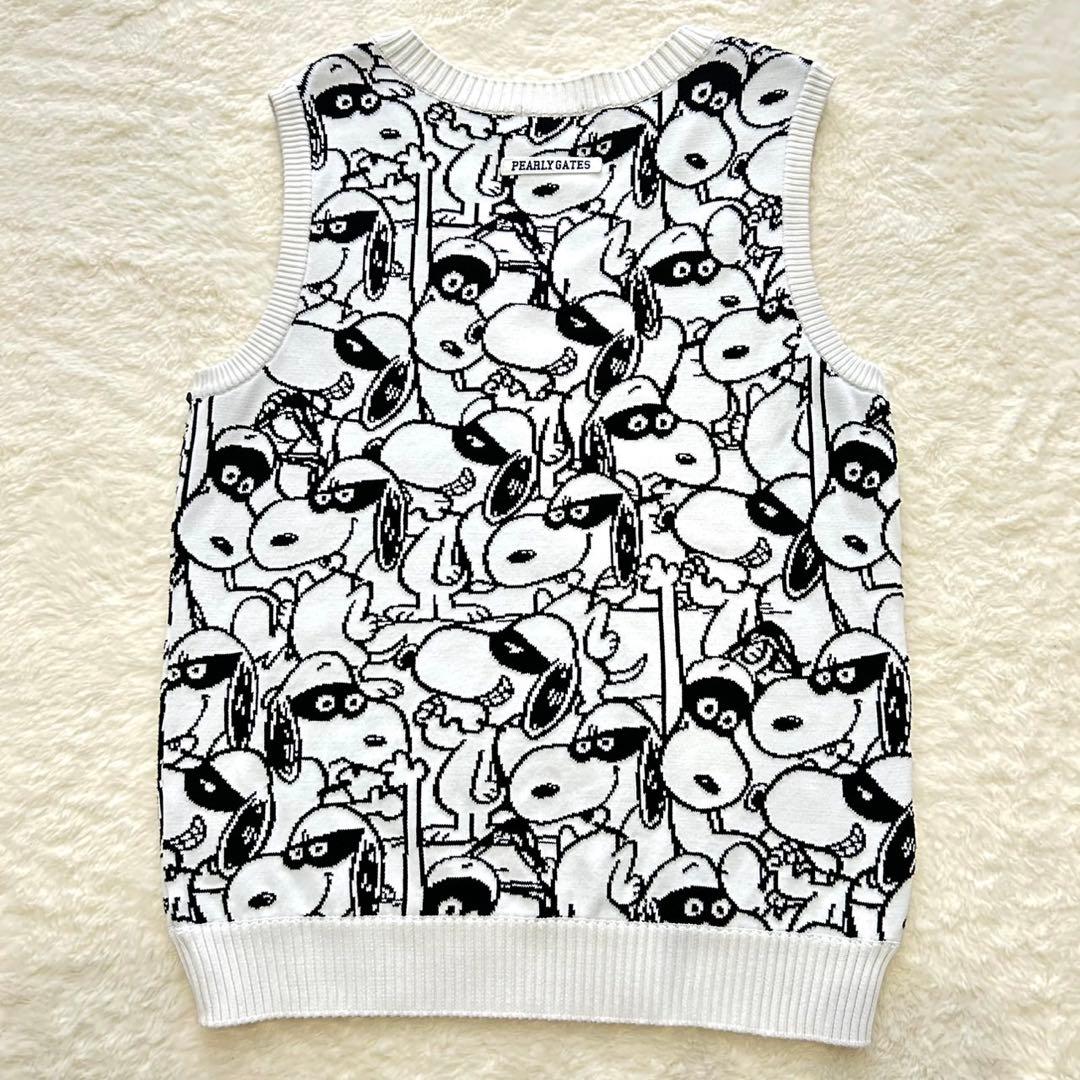 【極美品】PEARLY GATES パーリーゲイツ ニットベスト スヌーピー 5