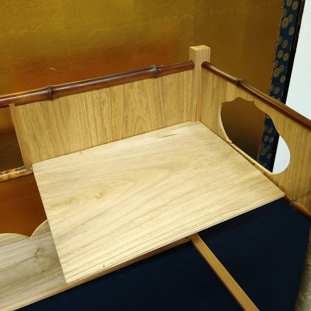 AG74 藪内流 藪ノ内流 台目棚 壺廬棚 竹 桜 茶道具 美品