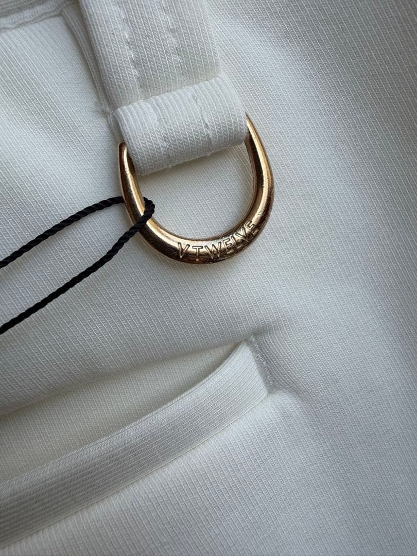 アッシュちゃん‼️V12 ヴィ•トゥエルブ ホワイト ストレッチ パンツ L