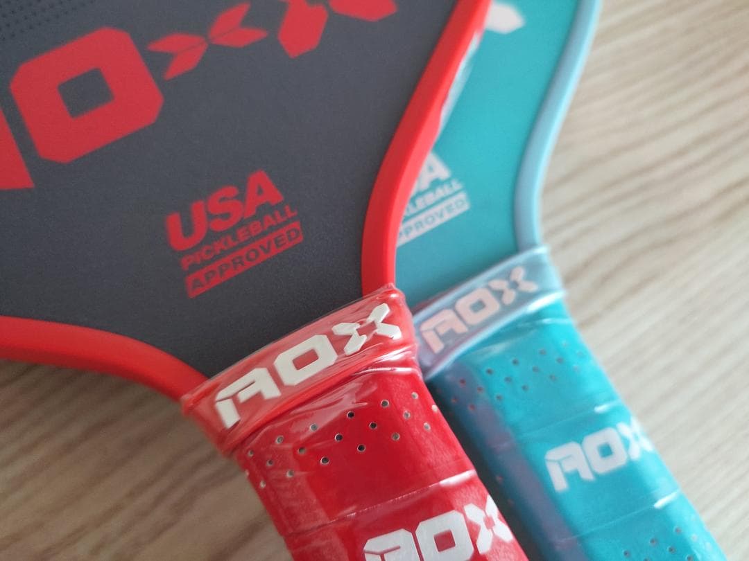 2個セット ピックルボール パドル ARRONAX カーボン加工の摩擦面 青 赤