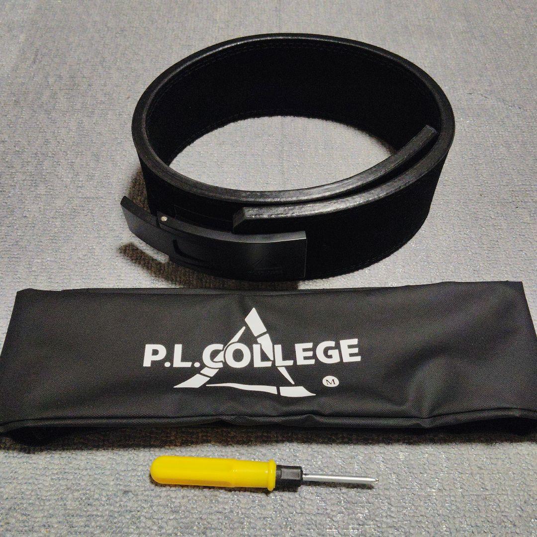 P.L. COLLEGE ウエイトリフティングベルト　パワーベルト　Mサイズ