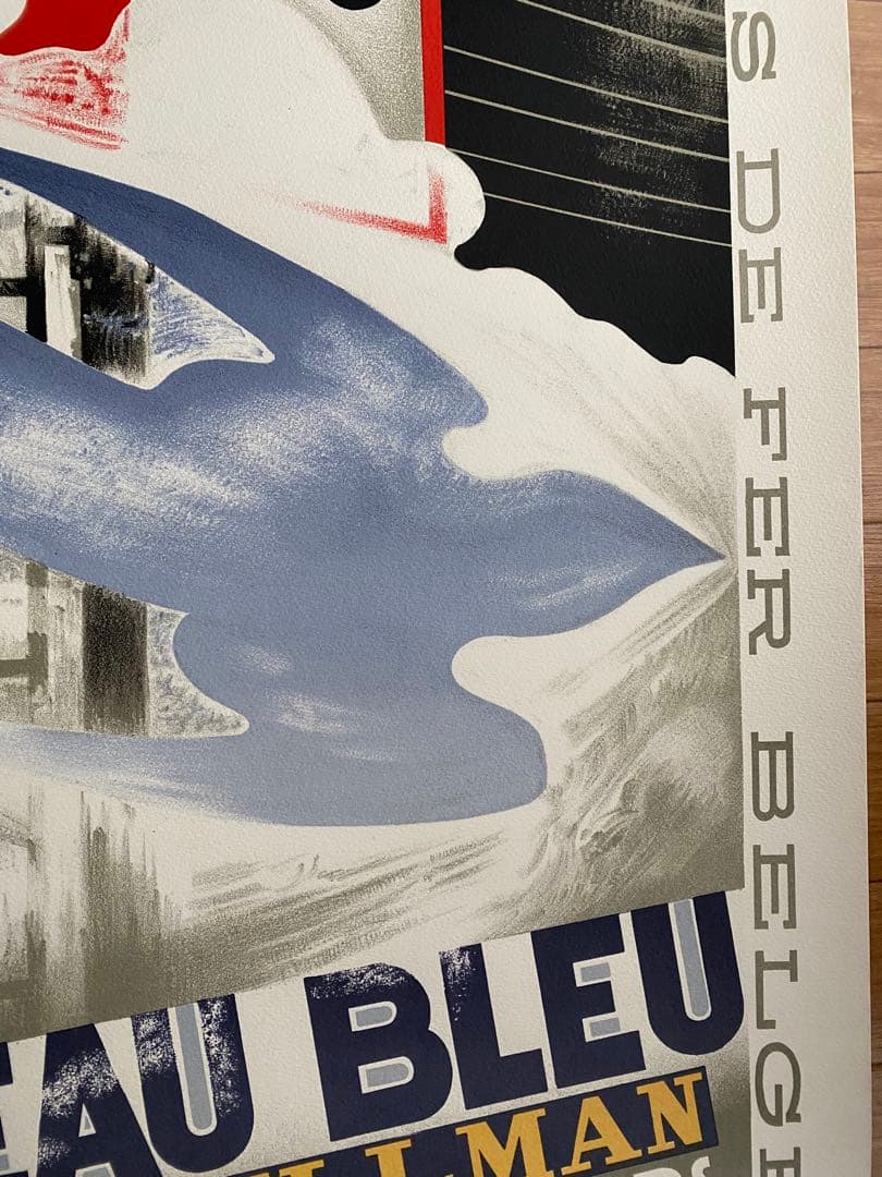 【送料無料】カッサンドル ポスター ワゴン・リッツ（ロワゾー・ブルー）未使用