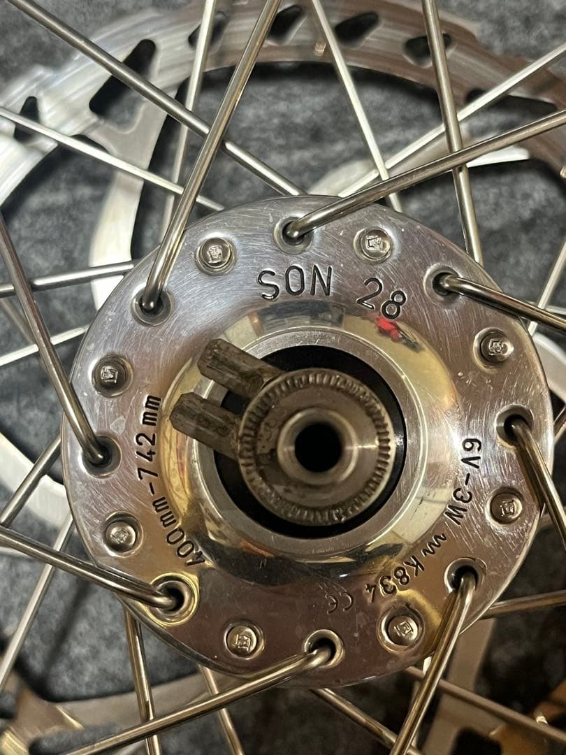 650B手組みセットSONダイナモWhite XMR QR bluelug