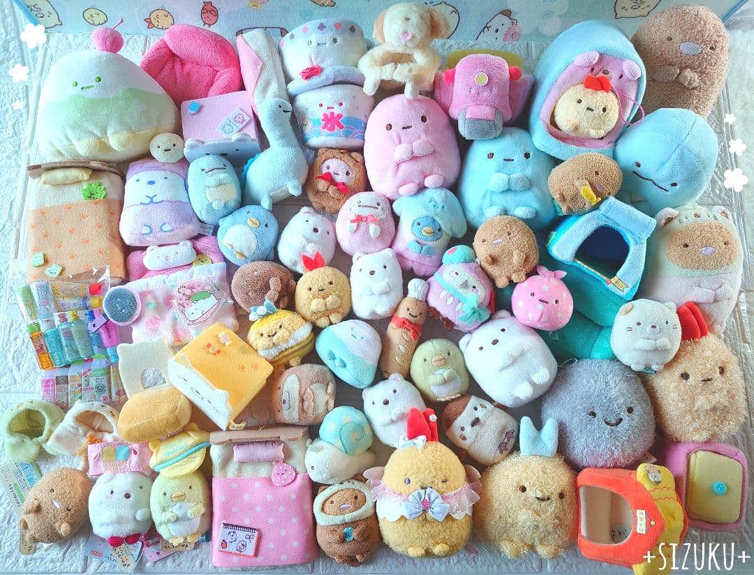 【豪華80点】すみっコぐらし とかげ たぴおか 家具他 ぬいぐるみ まとめ売り