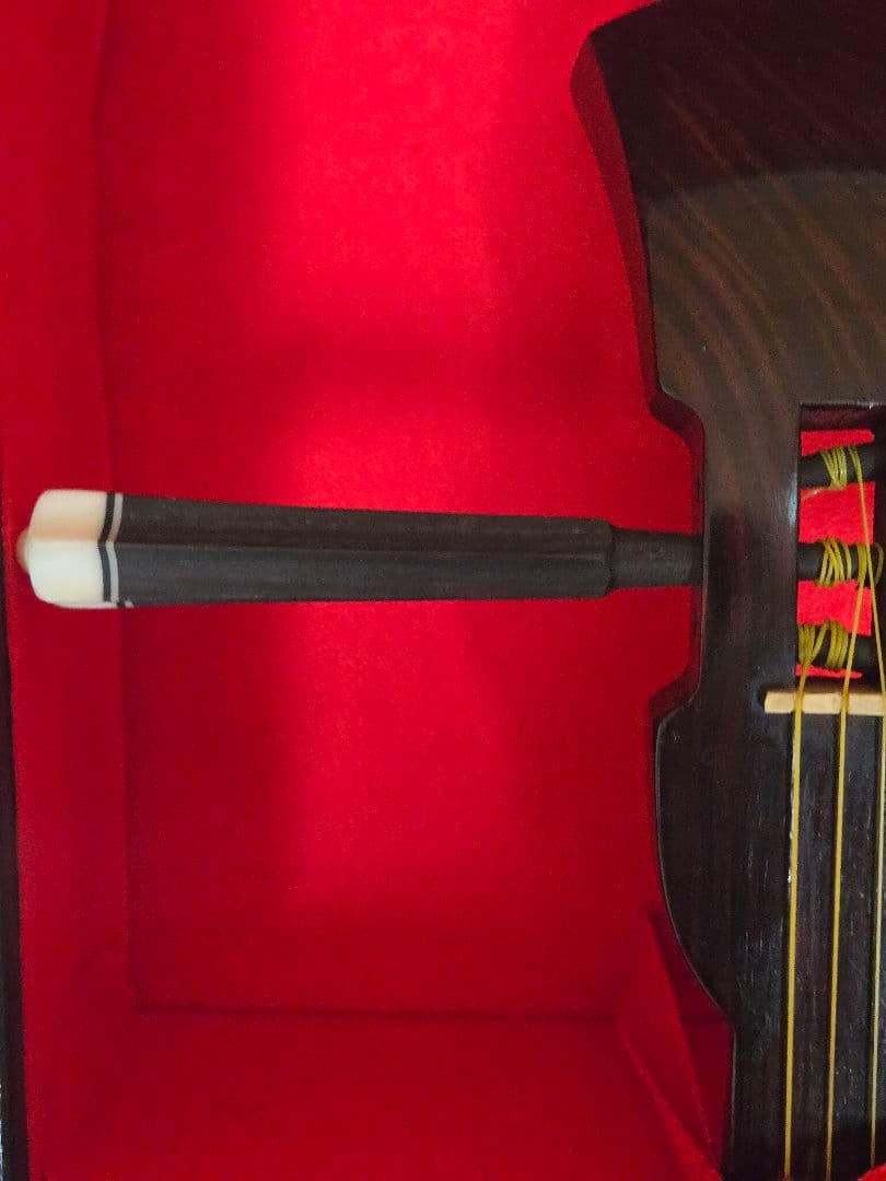 国産　守礼印 ハードケース 琉球 沖縄 三線 全長79cm 蛇皮柄