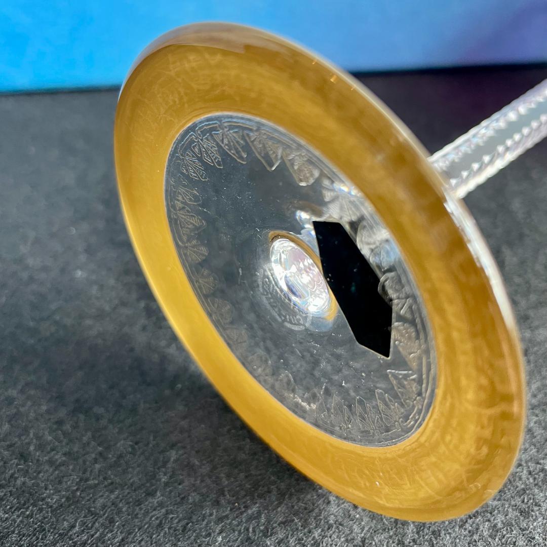 希少 フランス サンルイ シスル ティスル ホック ワイン グラス 新品 24K