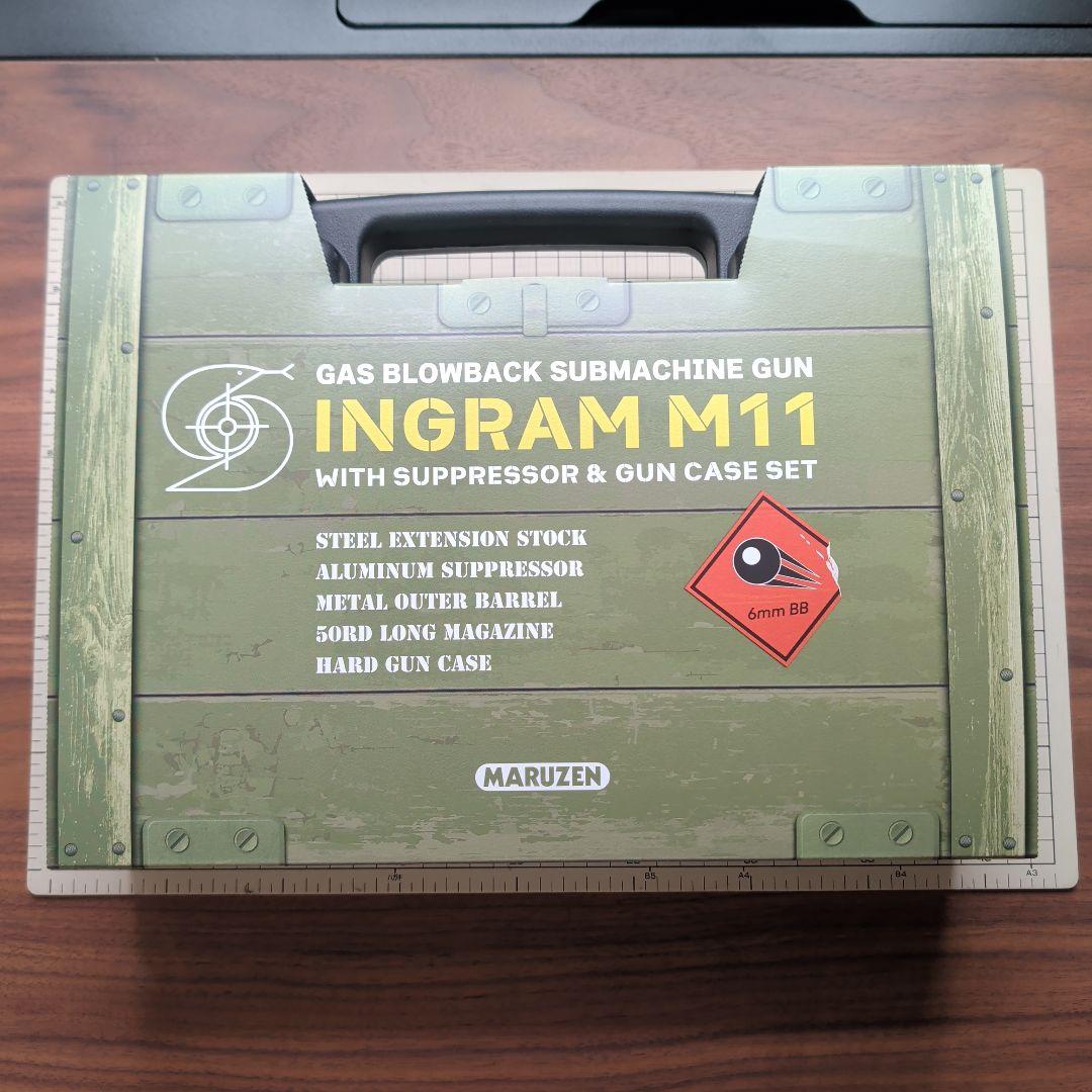 マルゼン　ガスブロ　イングラム M11　サプレッサー & ガンケースセット