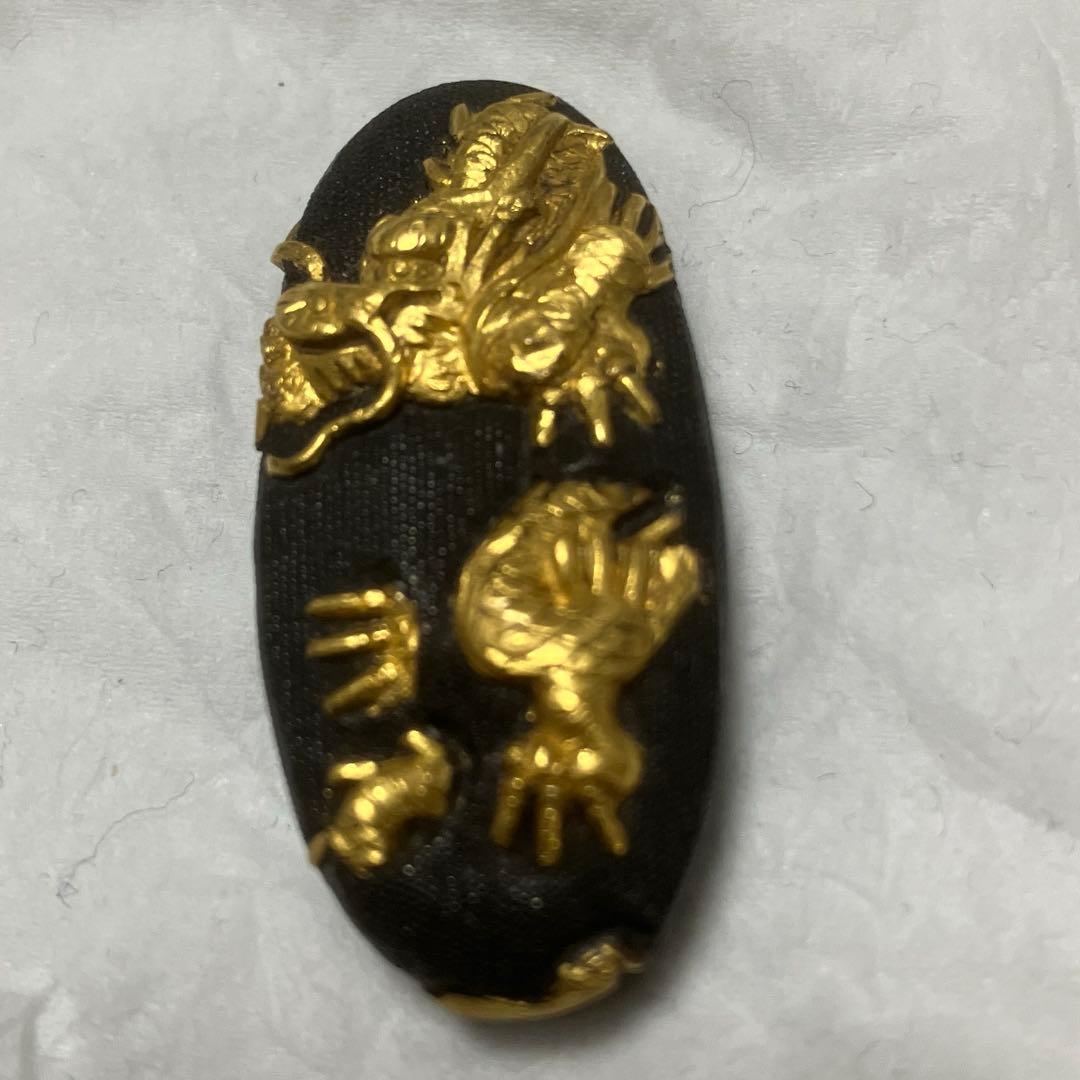 刀　縁頭　頭　龍　アンティーク　骨董