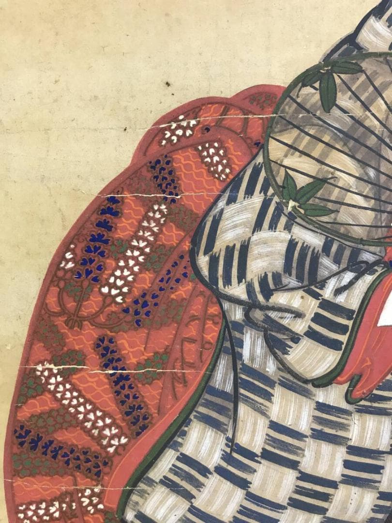 作者不詳/美人画/浮世絵/風俗画/掛軸☆宝船☆AH-672