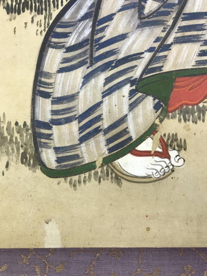 作者不詳/美人画/浮世絵/風俗画/掛軸☆宝船☆AH-672