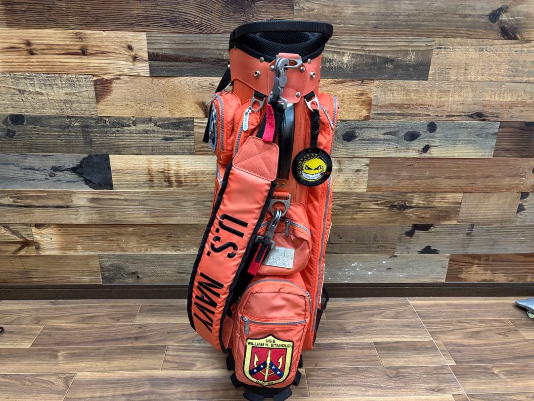 アーミーベースコレクション　 キャディバッグ オレンジ