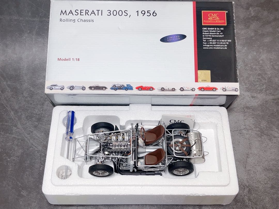 3000台限定　CMC 1/18 マセラティ　300S 1956