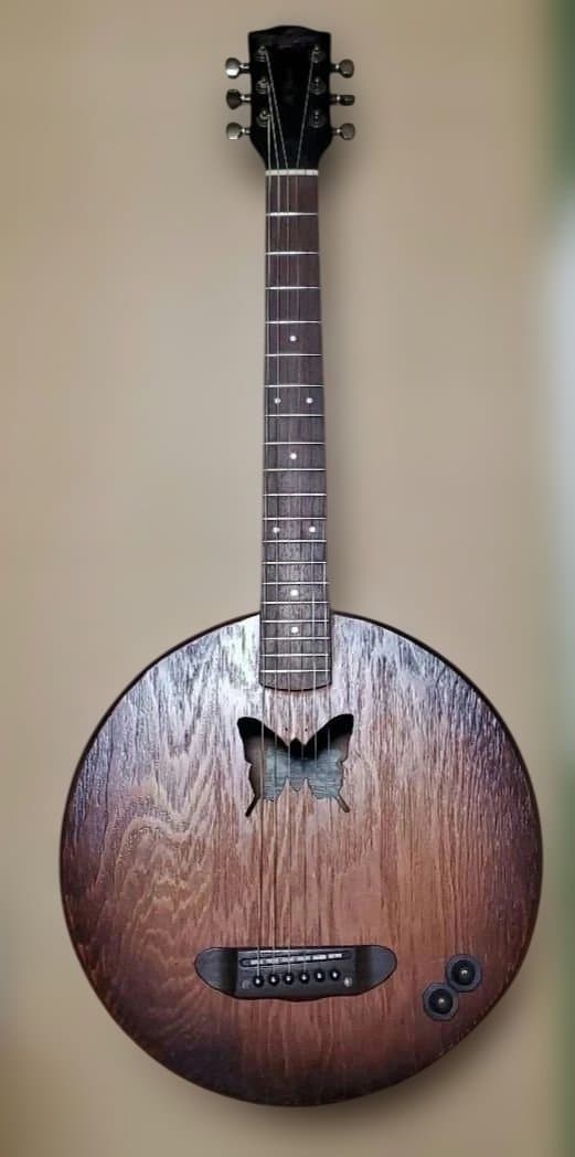 ヤイリ　桶ギターOK-1 木製アコースティックギター 蝶のサウンドホール