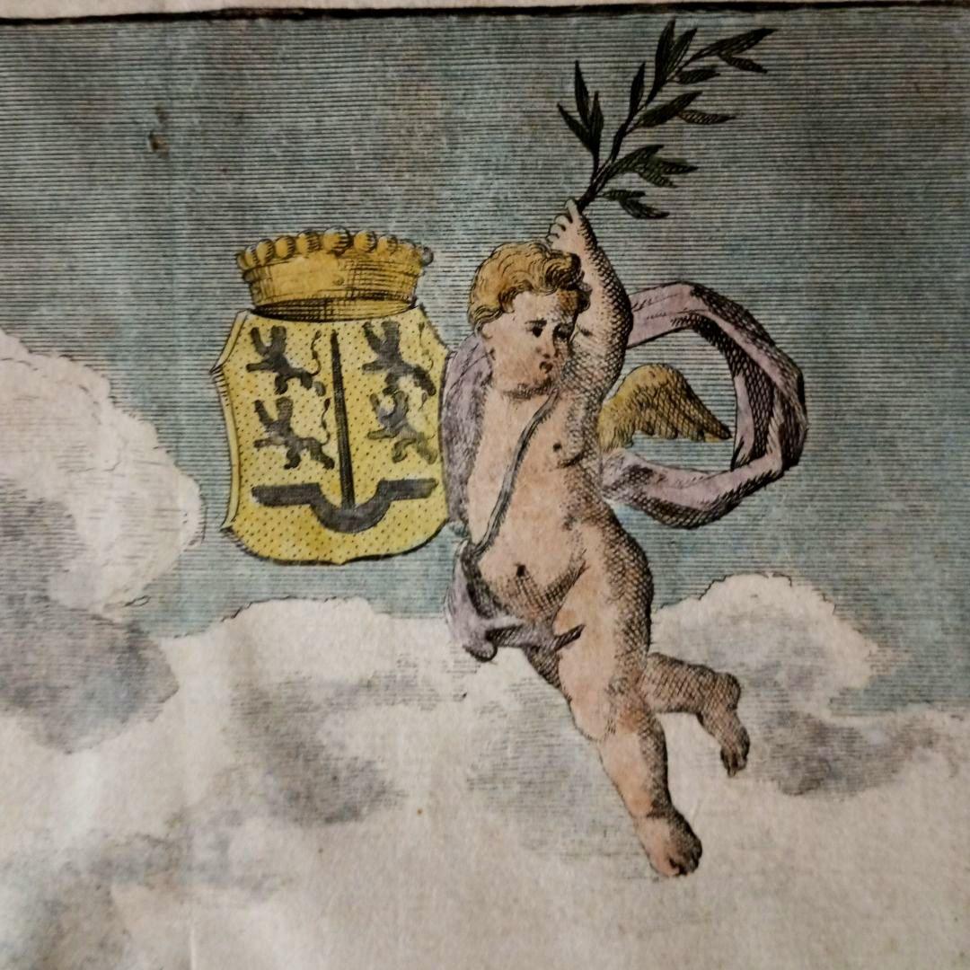 額装品　景観図　17世紀　オランダ　ゼーランド州トーレン　お値打ち