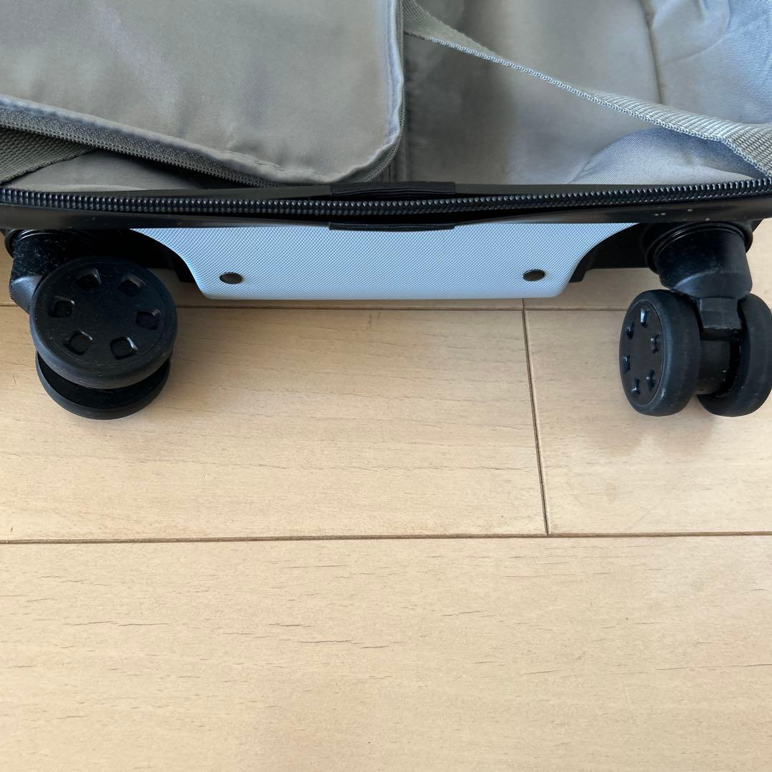 美品　無印　19リットル　キャリーケース　ライトブルー