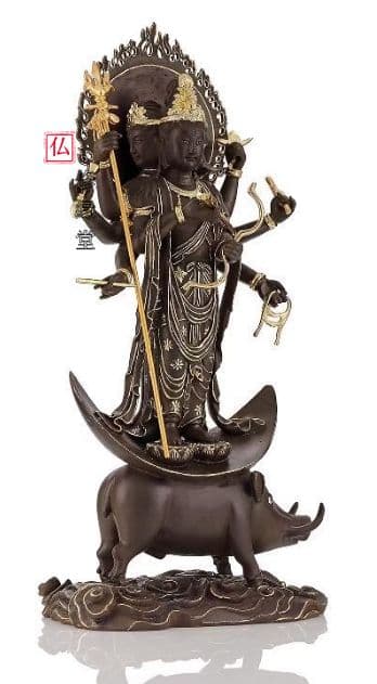 【修縁堂】真言宗 金剛降魔法器仏具 摩利支天 vajra 密教法具古美術品
