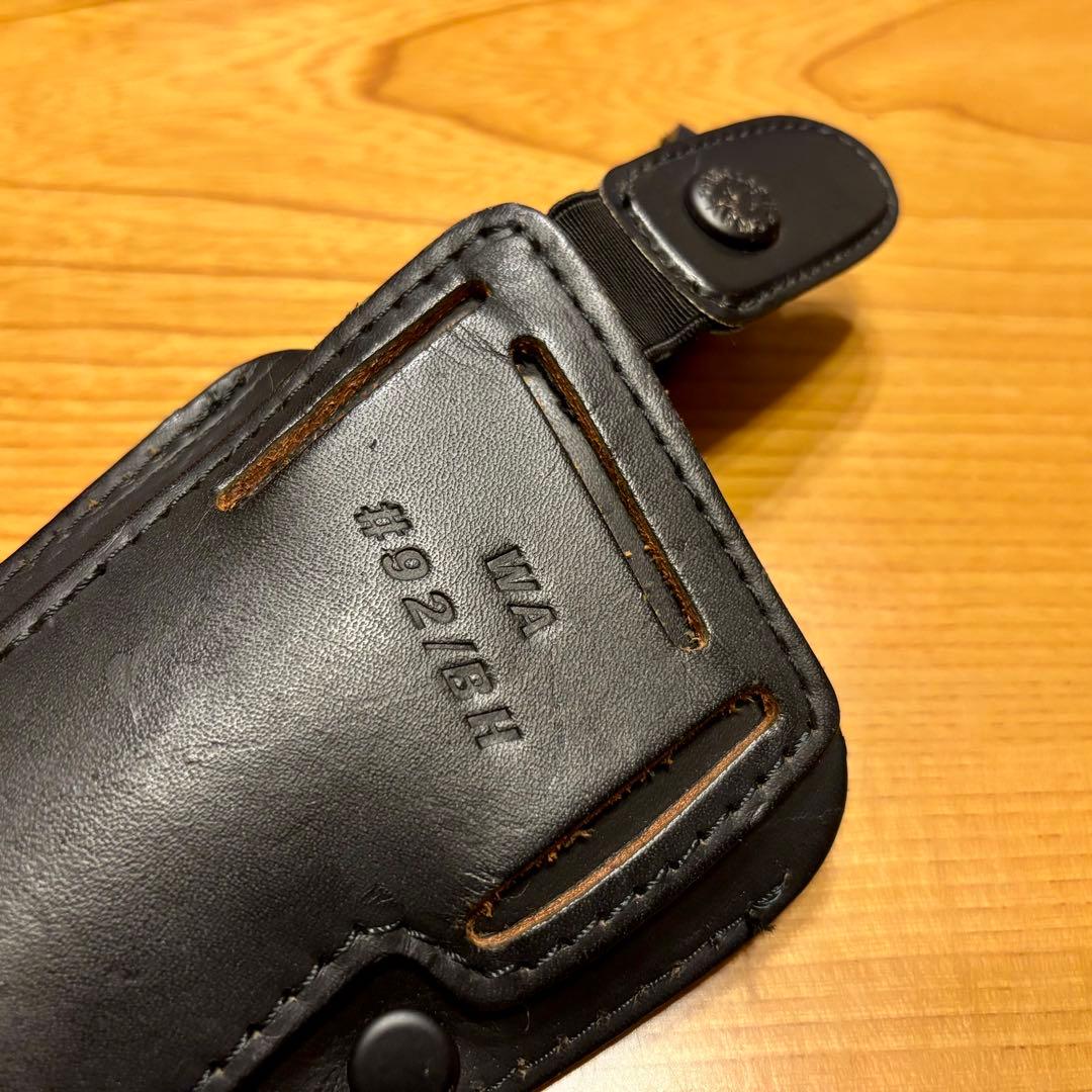 WA ベレッタM92FS ガスブローバック ASGK 専用レザーホルスターセット