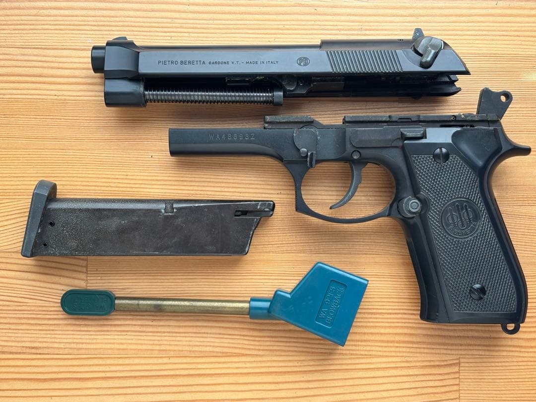 WA ベレッタM92FS ガスブローバック ASGK 専用レザーホルスターセット