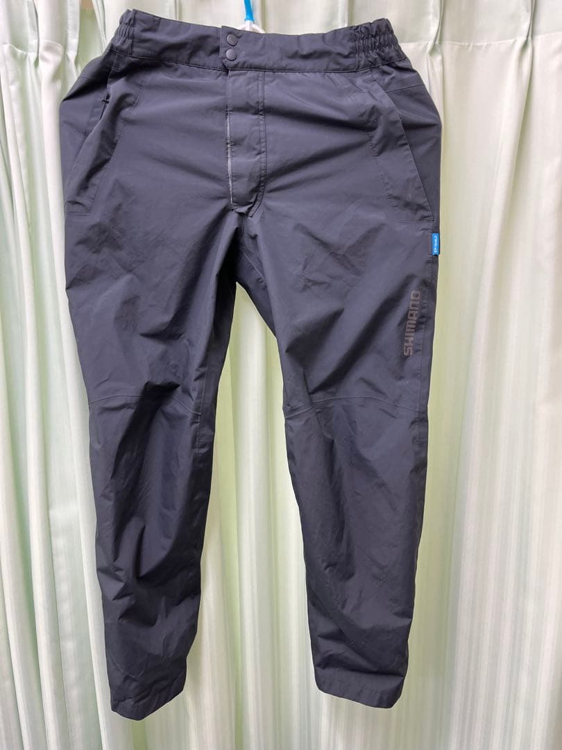 美品　SHIMANO XL レインウェア 上下セット　青葉柄　ドライシールド