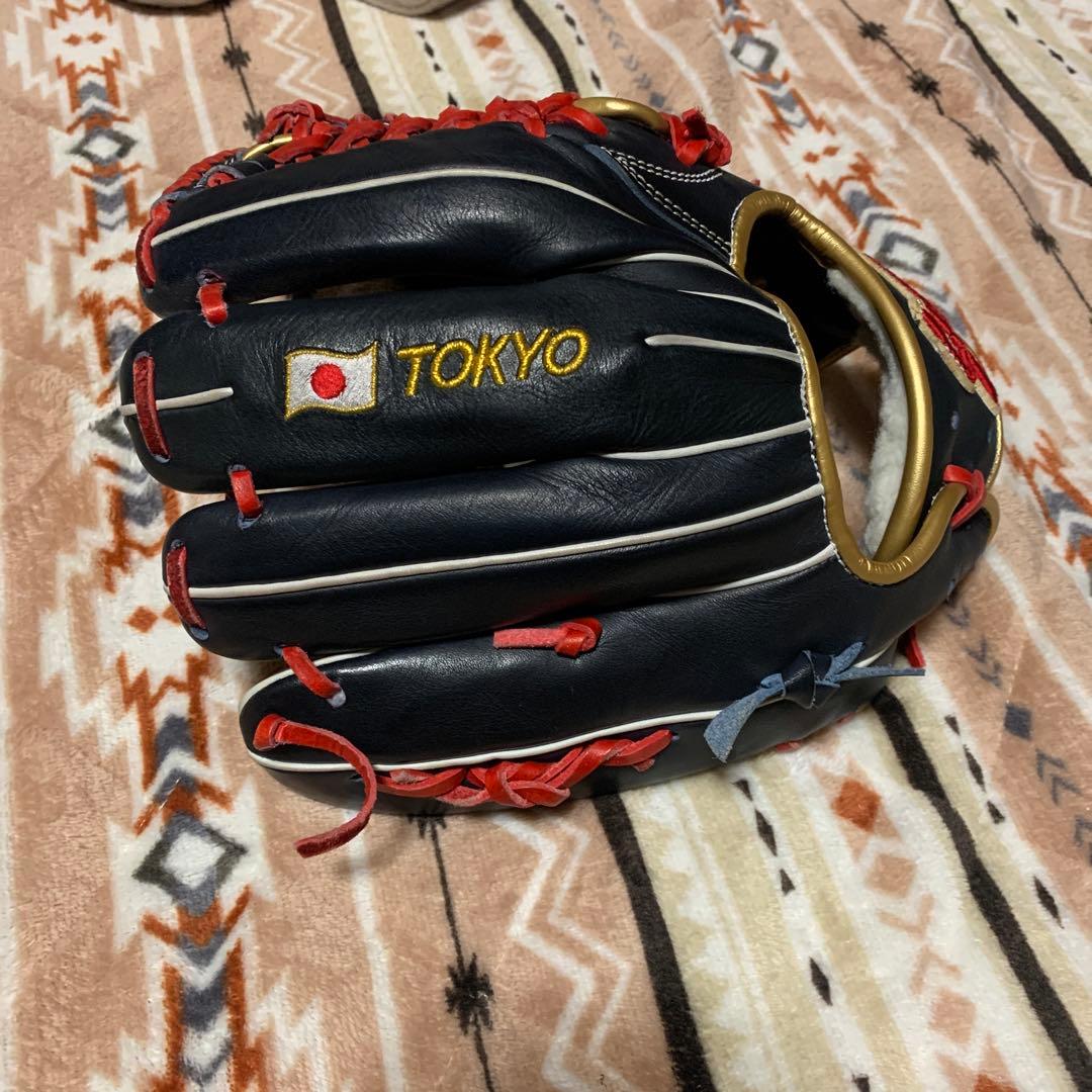 久保田スラッガー　軟式野球グローブ ネイビー/レッド