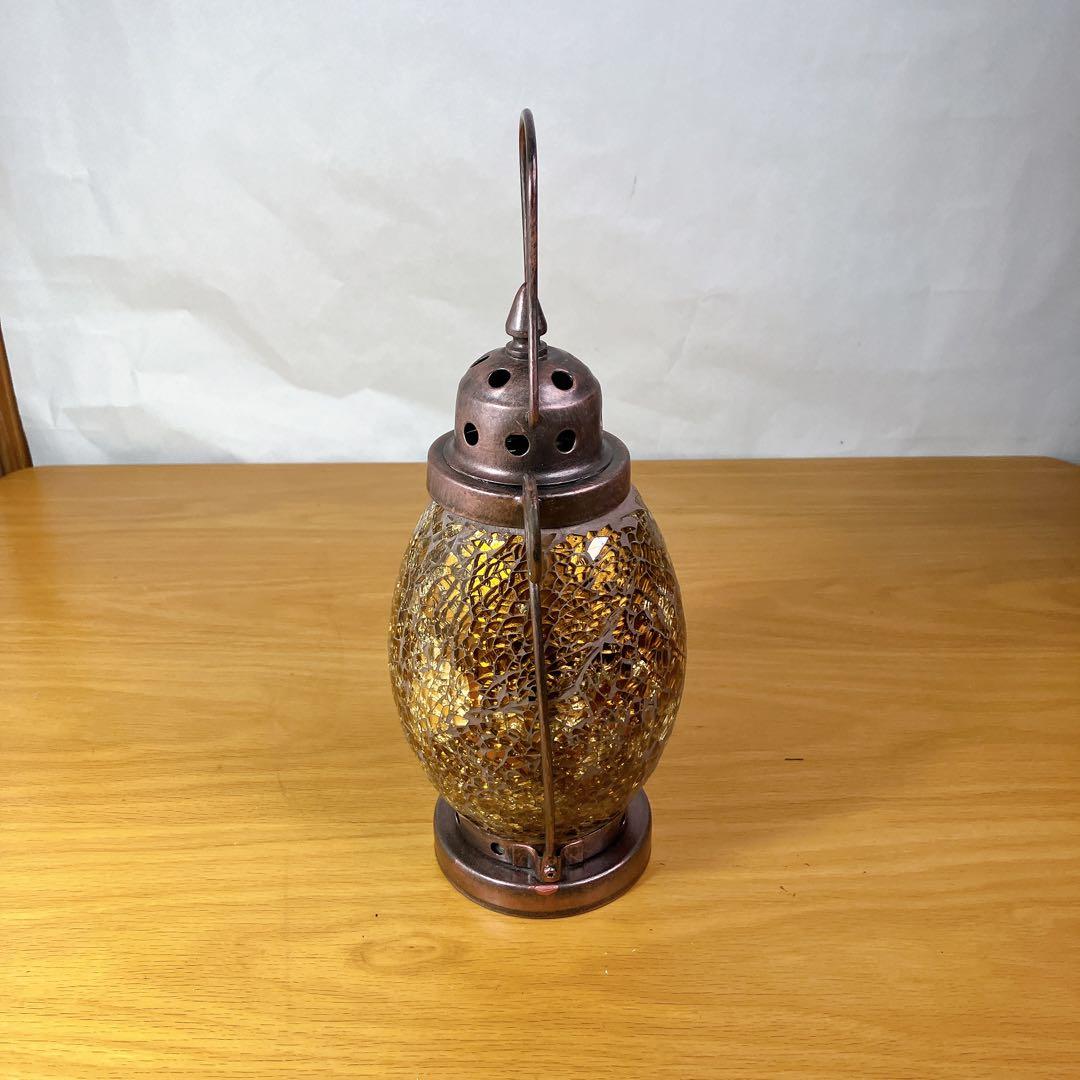 モザイクガラス ランタン キャンドルホルダー アンティーク調