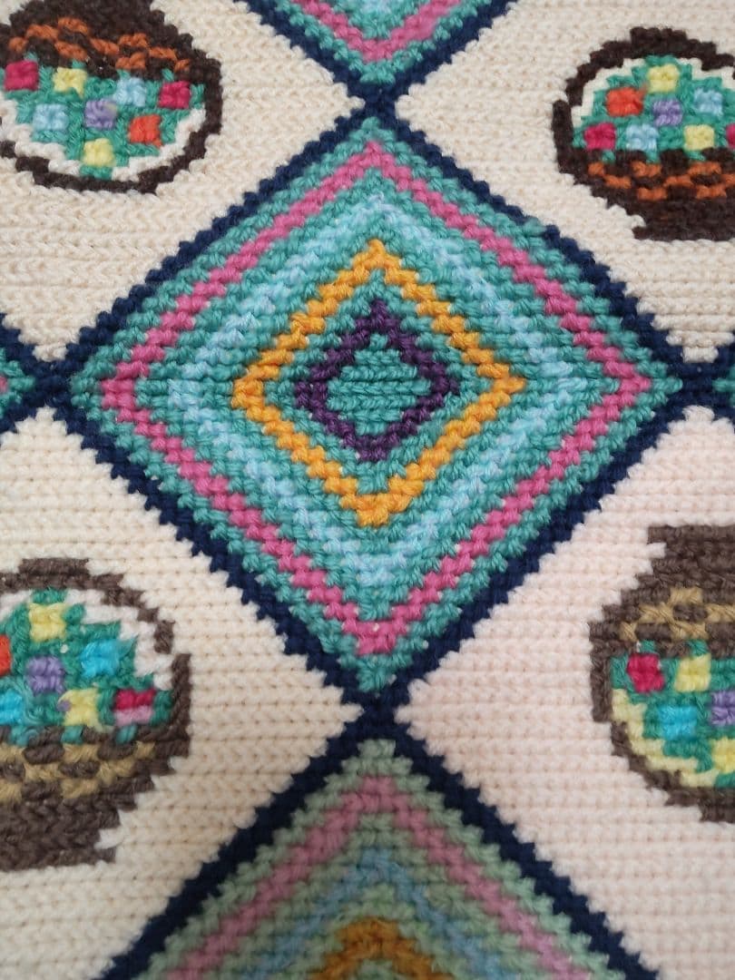 フランスアンティーク 刺繍 壁飾り ハンドステッチ タペストリー ポスター#4