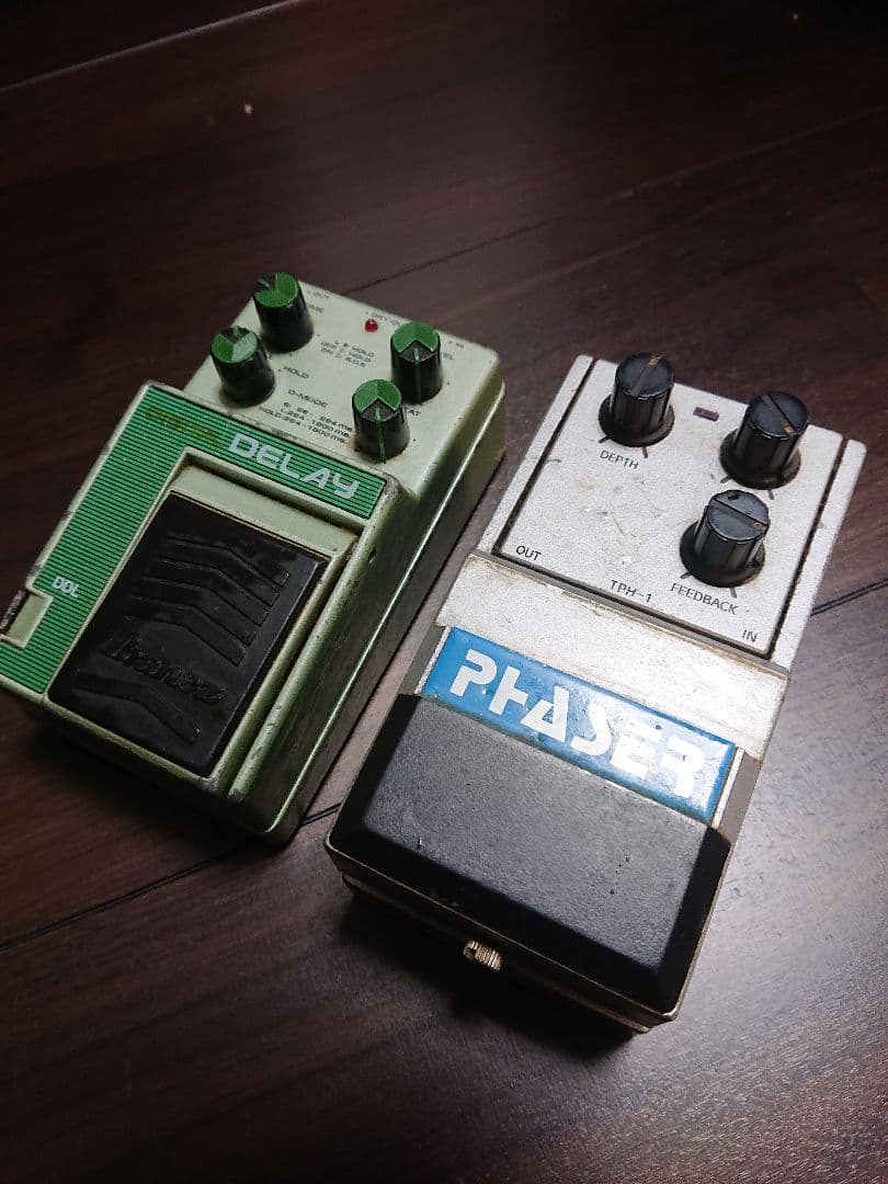 昭和62年 年代物 38年前のプレミアム音響機エフェクター ディレイ&フェイザー